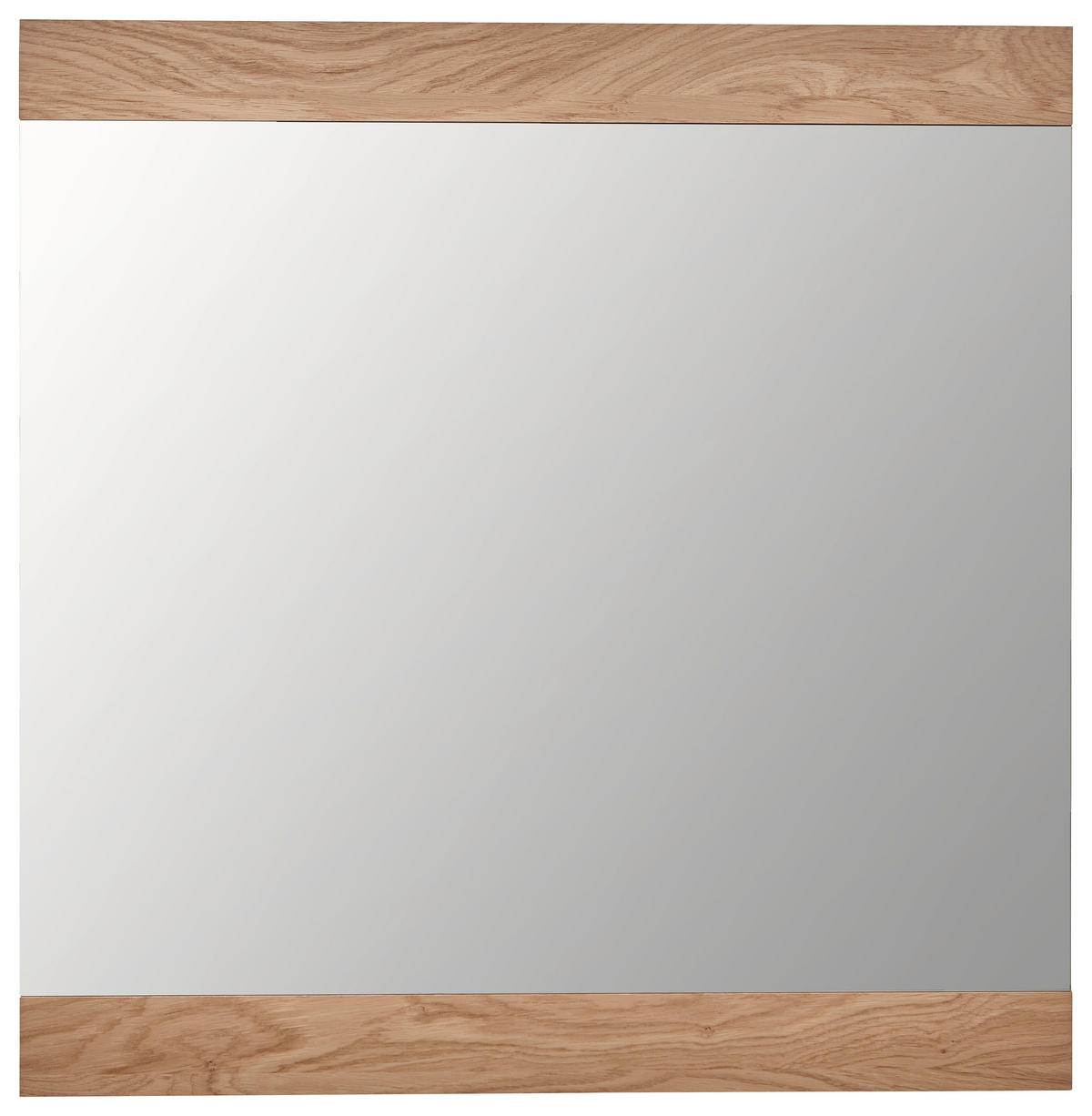 WANDSPIEGEL 89/90/2 cm    in rechteckig  - Eiche Bianco/Eichefarben, Design, Glas/Holz (89/90/2cm) - Dieter Knoll