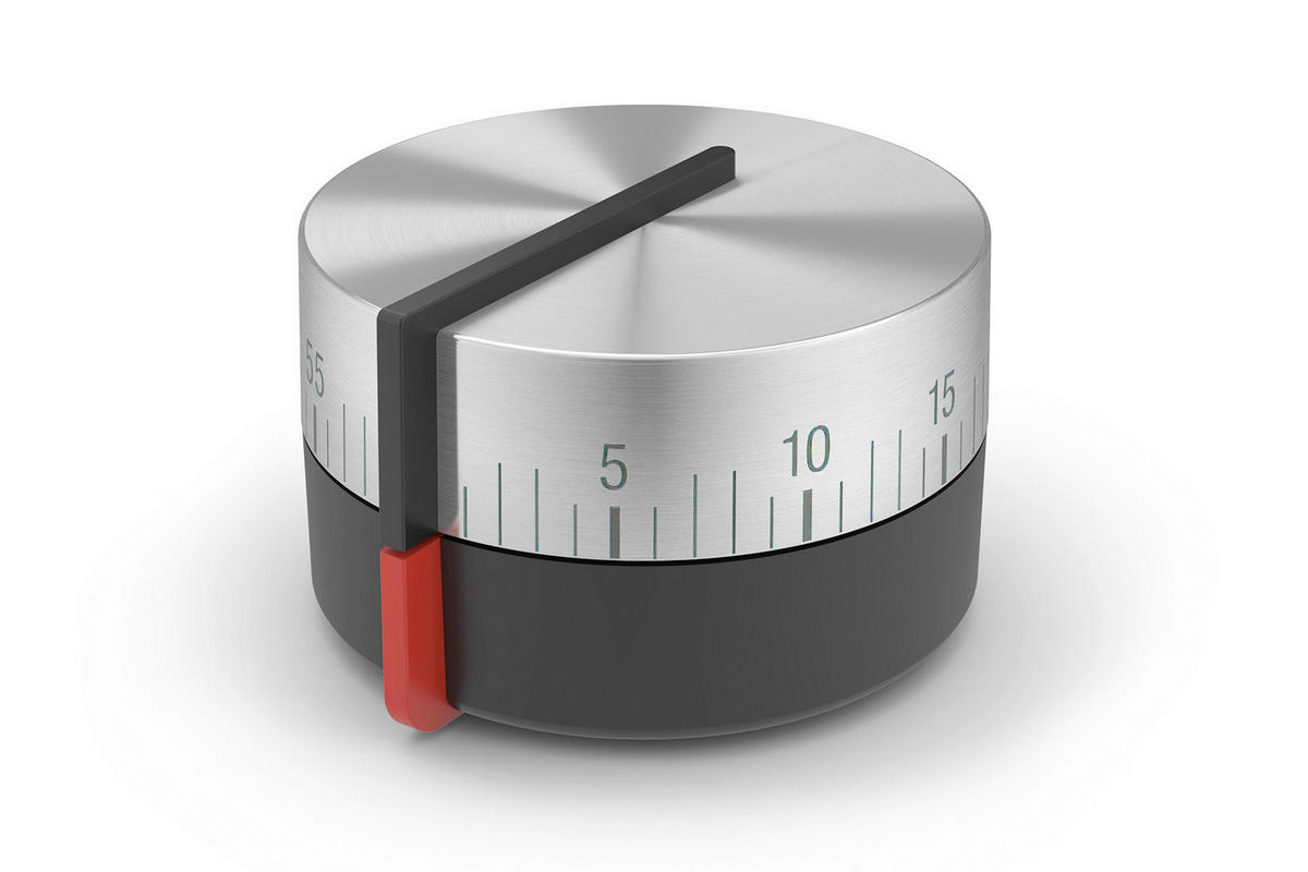 MERILEC ČASA        7/4,5 cm             - barve aluminija, Basics, kovina/umetna masa (7/4,5cm) - Zack