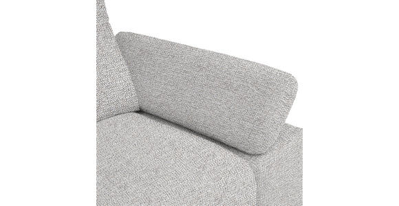 ECKSOFA in Chenille, Flachgewebe Ecru 165/318 cm - Ecru/Schwarz, Design, Textil/Metall (165/318cm) - Xora