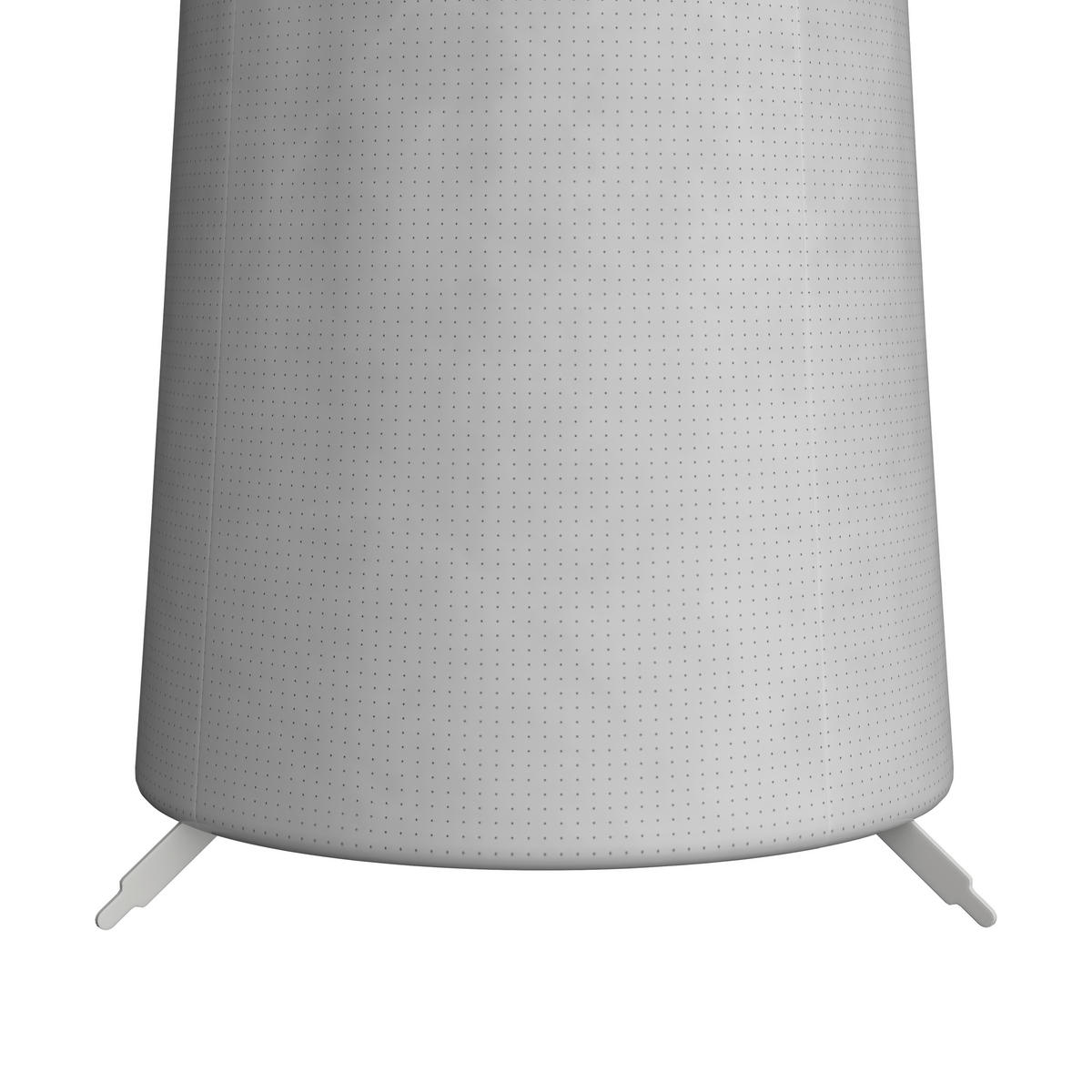 STOJACIA LED LAMPA, 23/158 cm  - biela, Basics, kov/textil (23/158cm) - Novel