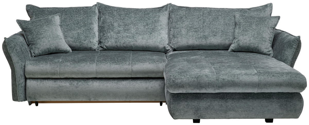 KUTNA GARNITURA tekstil  boje kadulje   - boje kadulje/crna, Konvencionalno, tekstil/plastika (275/180cm) - Stylife