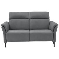 2-SITZER-SOFA in Mikrofaser Grau  - Schwarz/Grau, KONVENTIONELL, Textil/Metall (178/103/95cm) - Dieter Knoll