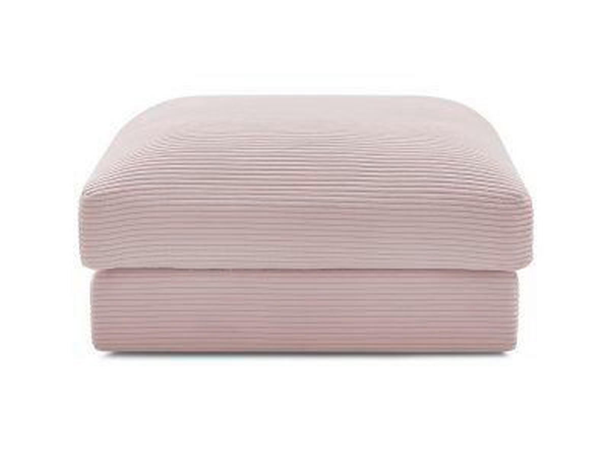 HOCKER LEONARD Cord Lila  - Lila/Schwarz, MODERN, Kunststoff/Textil (86/43/86cm)