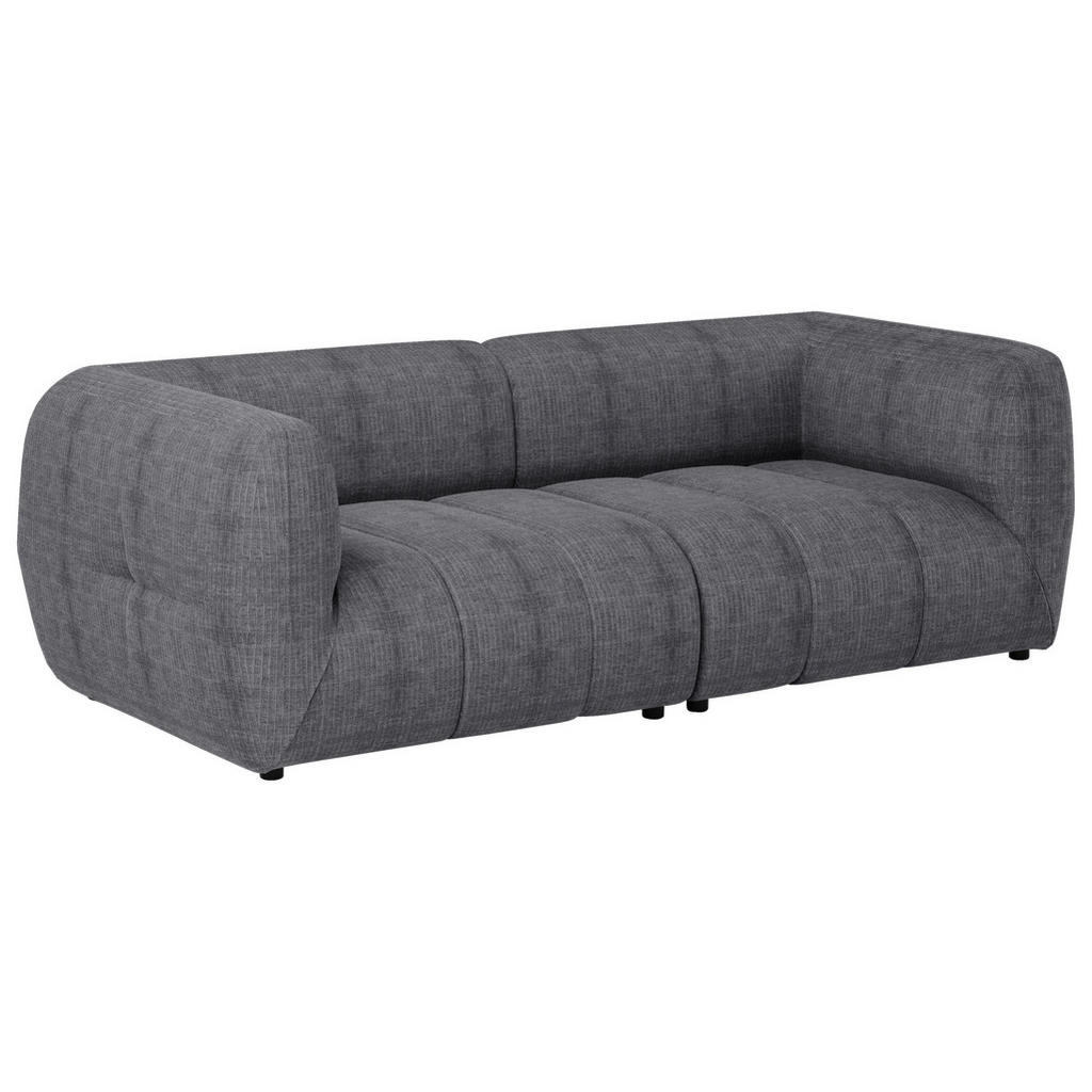 Thumbnail - Mid.you Sofa, Grau, Textil, Kiefer, Hartholz, 3-Sitzer, 240x80x95 cm, Made in EU, Wohnzimmer, Sofas & Couches, Sofas