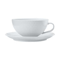 ŠÁLEK A PODŠÁLEK NA ČAJ porcelán - bílá, Basics, keramika (14,9/6,5/14,9cm) - Maxwell & Williams