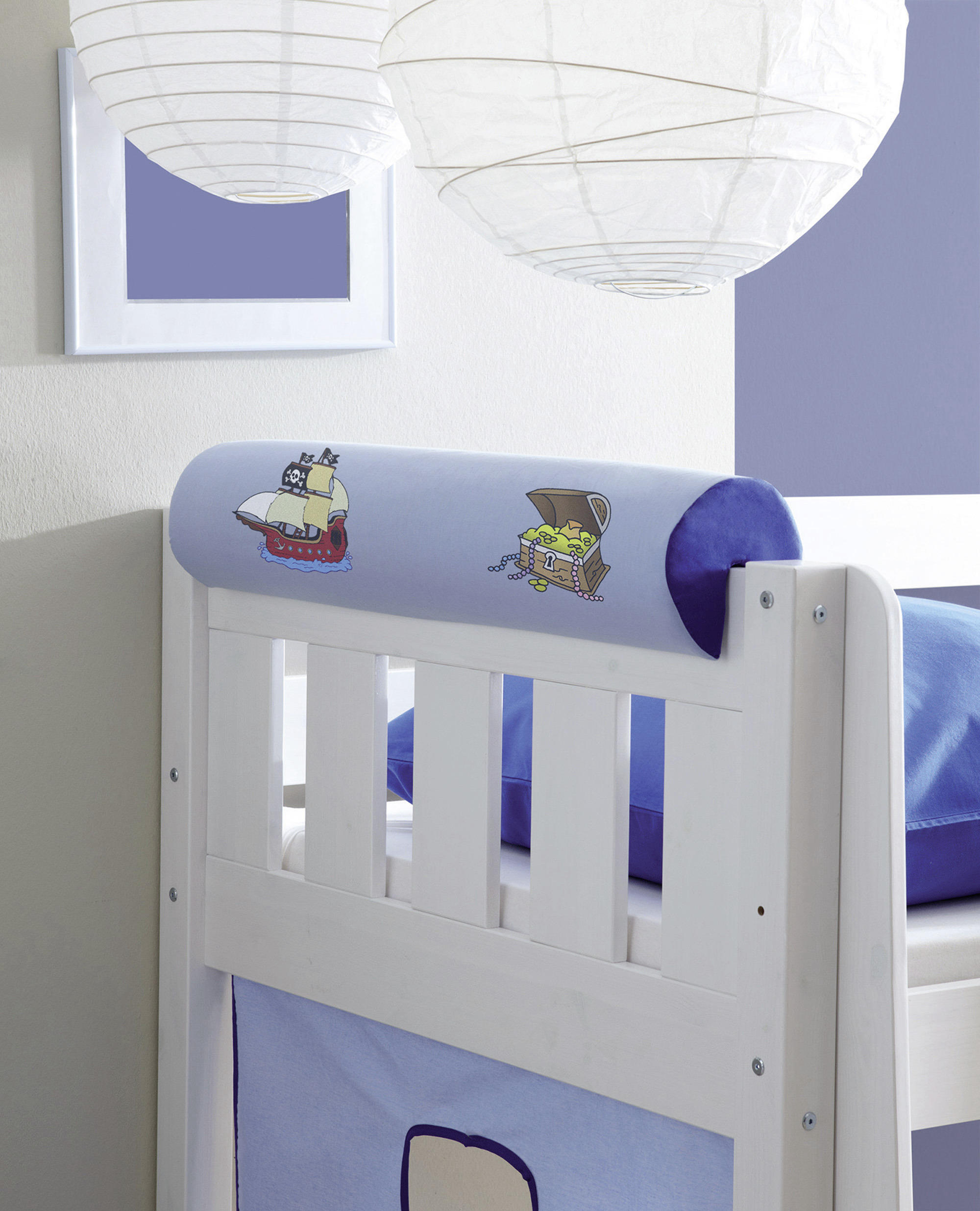 KINDER-NACKENROLLE - Dunkelblau/Hellblau, KONVENTIONELL, Textil (16,5/79cm) - MID.YOU
