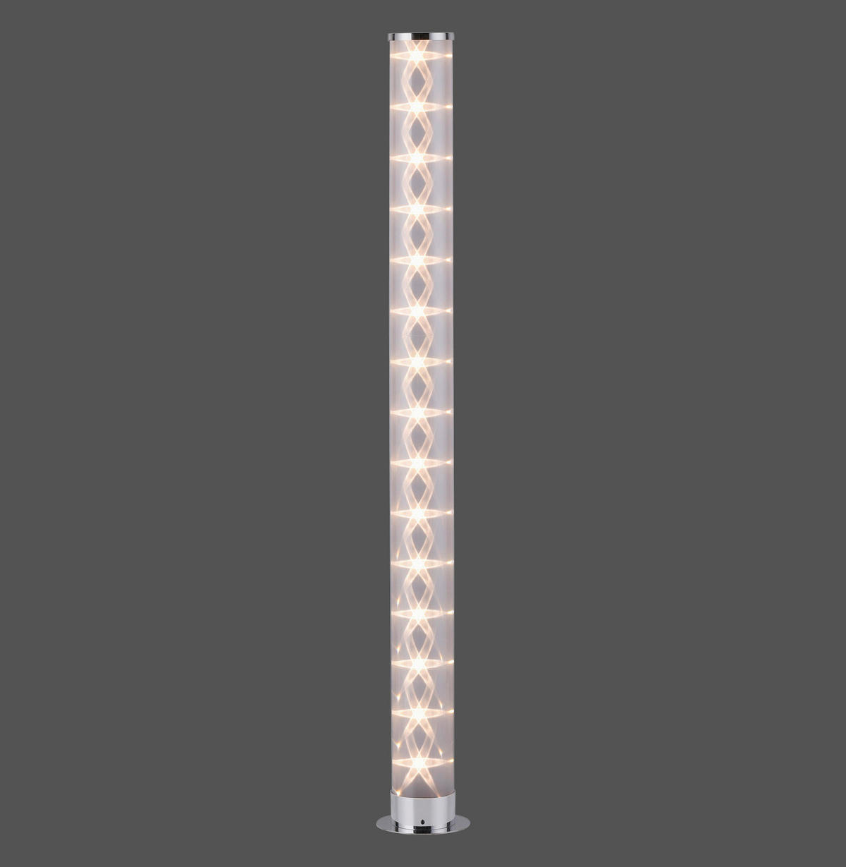 PODNA LED LAMPA - boja hroma, Osnovno, metal/plastika (8/8/100,3cm)