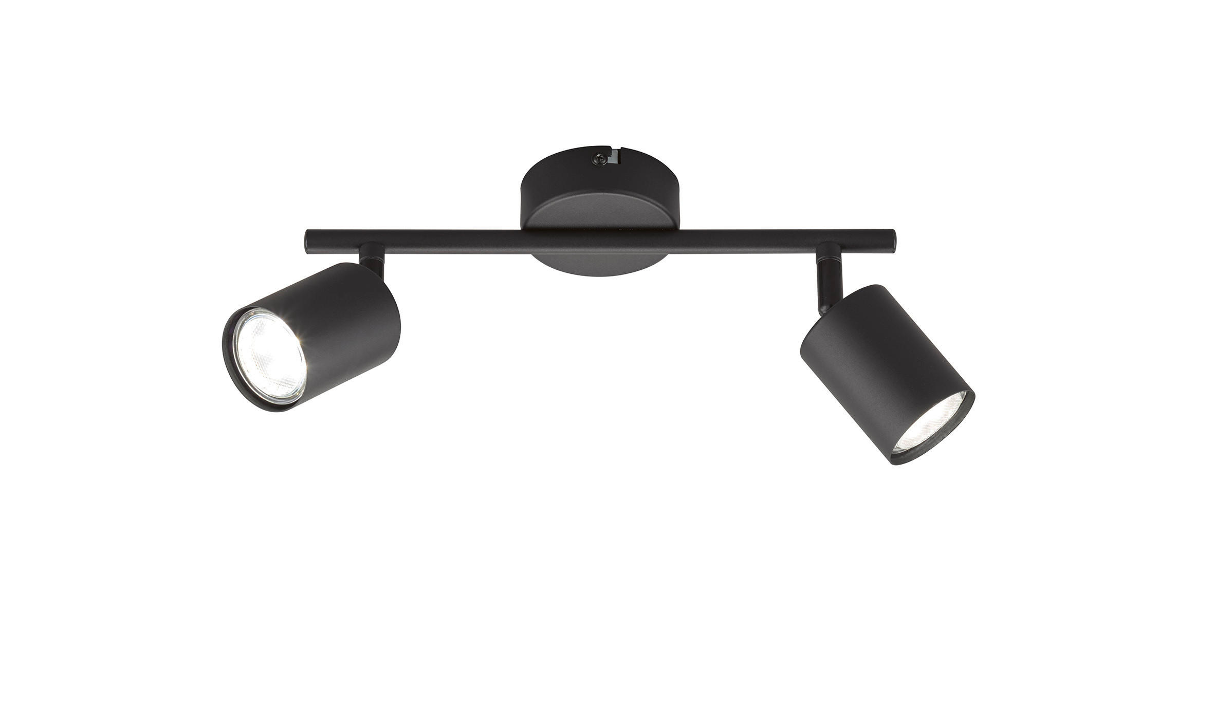 LED-DECKENLEUCHTE Vano 30/8/12 cm   - Schwarz, Basics, Metall (30/8/12cm) - Fischer & Honsel