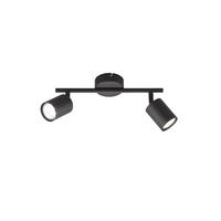 LED-DECKENLEUCHTE Vano 30/8/12 cm   - Schwarz, Basics, Metall (30/8/12cm) - Fischer & Honsel