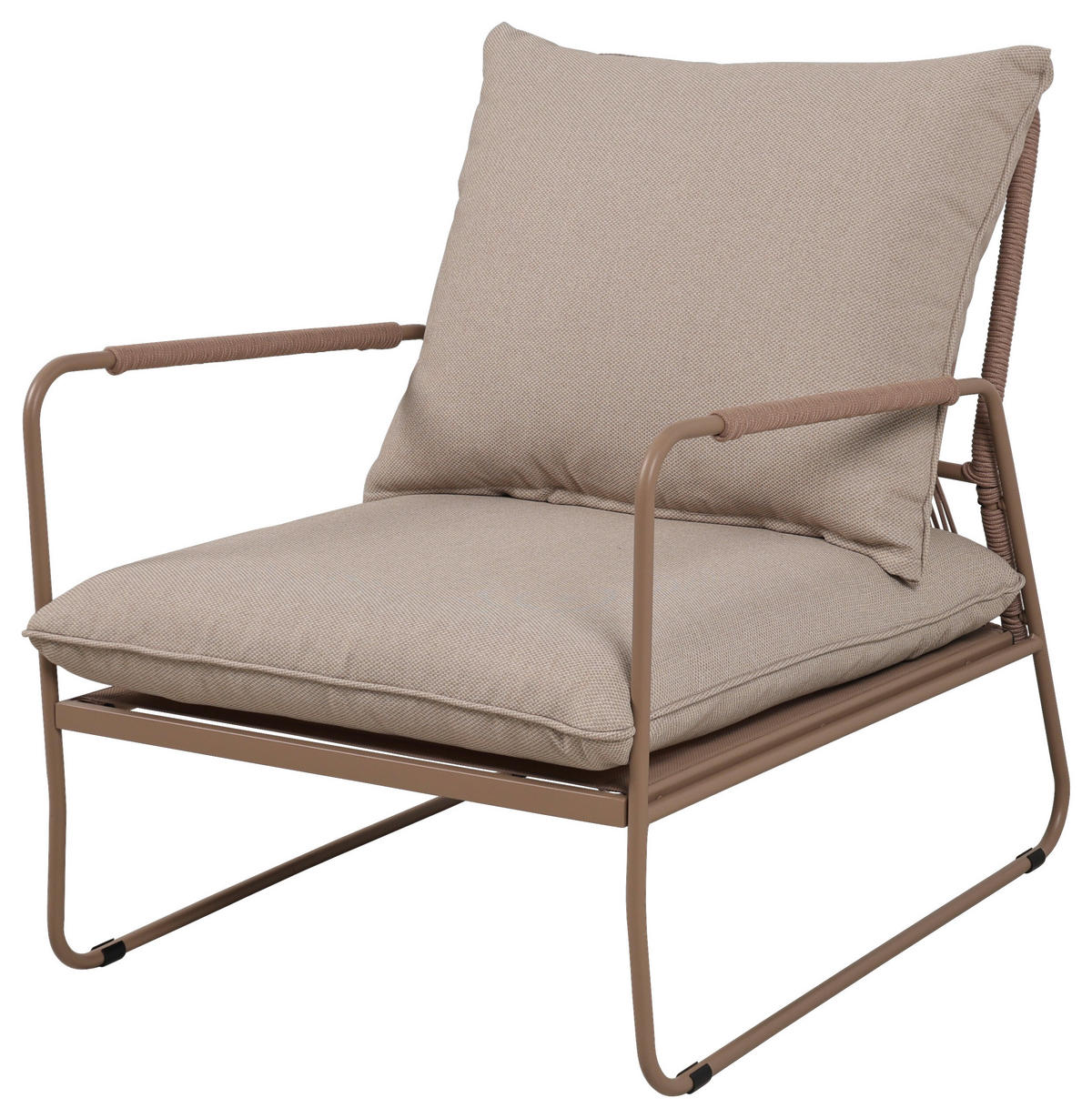 GARTENSET Webstoff Eisen  - Beige/Naturfarben, Design, Textil/Metall - Ambia Garden