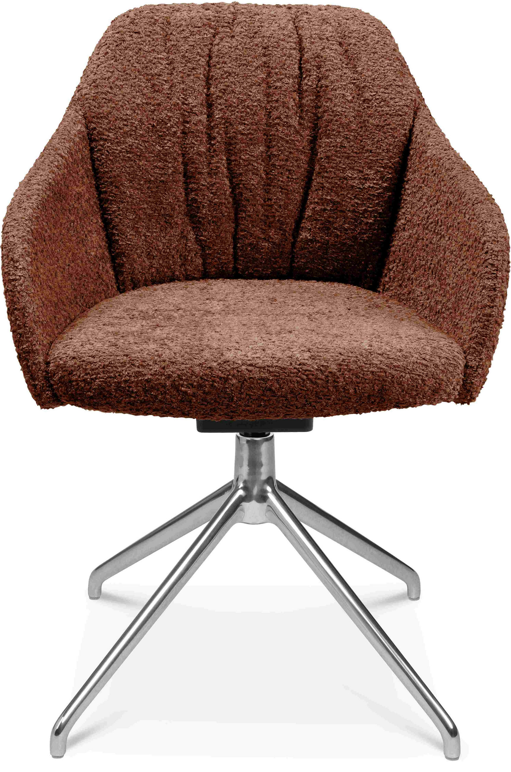 ARMLEHNSTUHL  in Aluminium Bouclé  - Alufarben/Kupferfarben, Design, Textil/Metall (58/81,5-84,5/60cm) - Johann Jakob