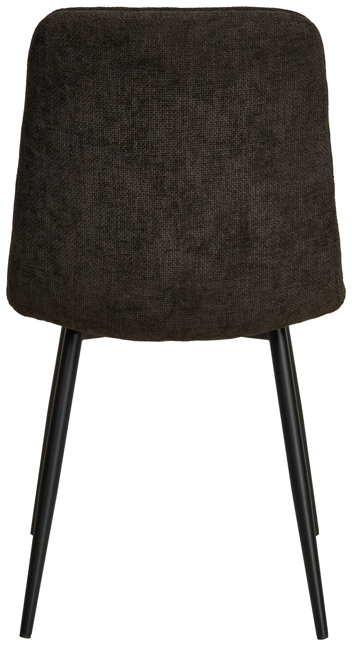 STUHL Leinenoptik Schwarz Pappel Sperrholz  - Schwarz, KONVENTIONELL, Holz/Textil (45/89/58cm) - MID.YOU