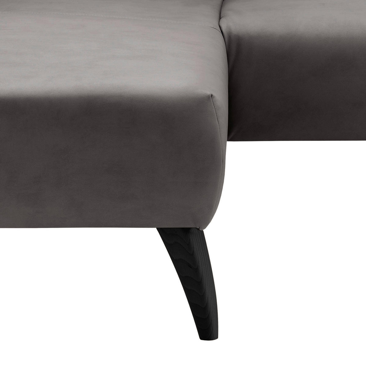 ECKSOFA in Lederlook Schwarz  - Schwarz, Modern, Holz/Textil (160/264cm) - Livetastic