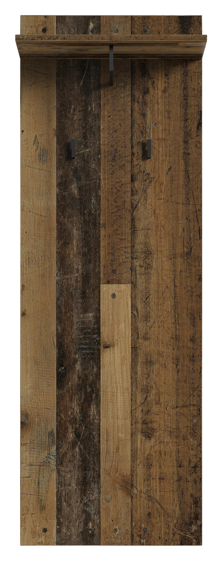 GARDEROBENPANEEL  in 48/140/28 cm  - Alteiche/Schwarz, LIFESTYLE, Holzwerkstoff (48/140/28cm) - MID.YOU