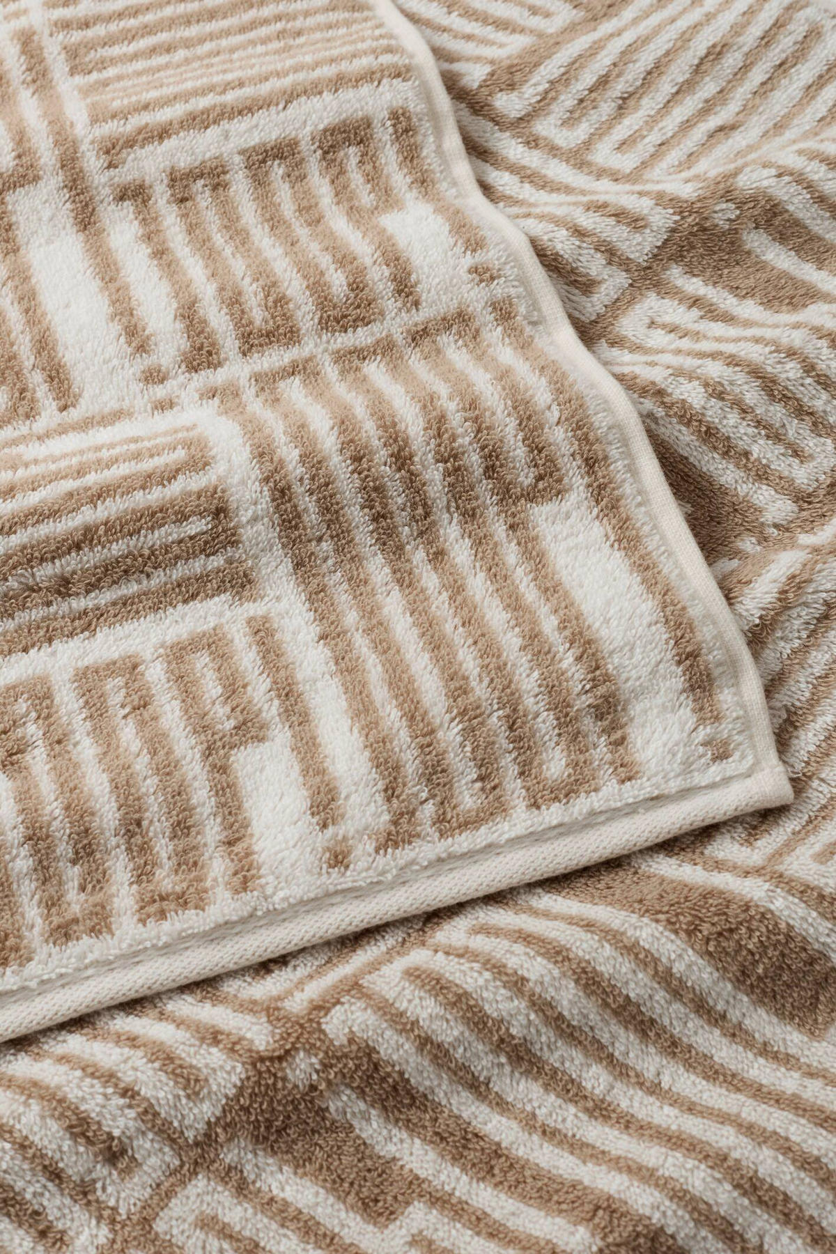 HANDTUCH Bars Beige  - Beige, Basics, Textil (50/100cm) - Joop!