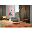 RELAXSESSEL in Leder Grau  - Schwarz/Grau, Design, Leder/Metall (76/108/86cm) - Dieter Knoll