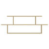 WANDREGAL 120/44,6/14,6 cm  - Eichefarben, Design, Holzwerkstoff (120/44,6/14,6cm) - MID.YOU