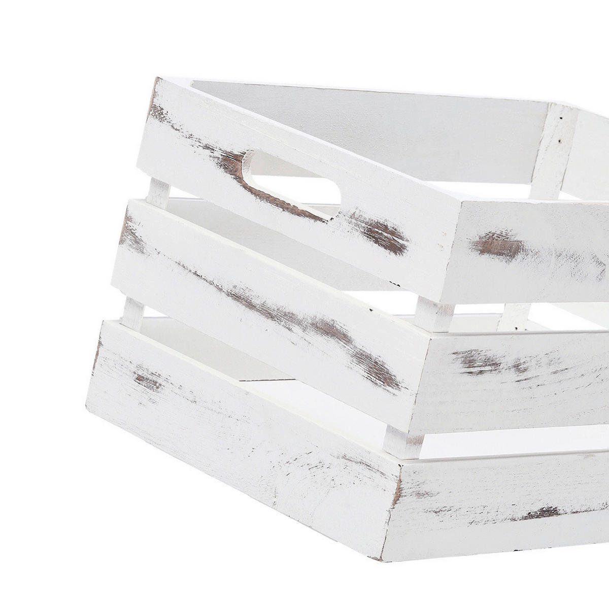 DEKOKISTE - Weiß, Basics, Holz (35/25/20,5cm) - Zeller Present