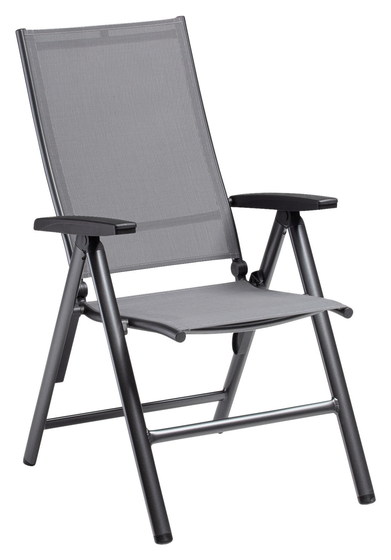 KLAPPSESSEL Netzbespannung Anthrazit  - Anthrazit, Basics, Textil/Metall (62/114/70cm) - Kettler