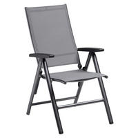 KLAPPSESSEL Netzbespannung Anthrazit  - Anthrazit, Basics, Textil/Metall (62/114/70cm) - Kettler