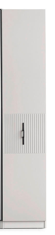 DULAP CU UȘI ROTATIVE gri  - gri, Design, material pe bază de lemn (45/220/60cm) - Novel