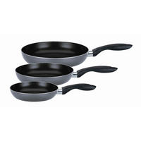 PFANNENSET Bratfit 3-teilig 20+24+28 cm  - Grau, Basics, Metall (20+24+28cm) - GSW