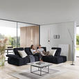 ECKSOFA in Struktur Schwarz  313/233 cm  - Schwarz, Design, Kunststoff/Textil (313/233cm) - Emilio Belluti