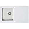 SPÜLE 1720NEWYORK86X50W  - Weiß, Trend, Glas/Metall (86/21/50cm) - Respekta