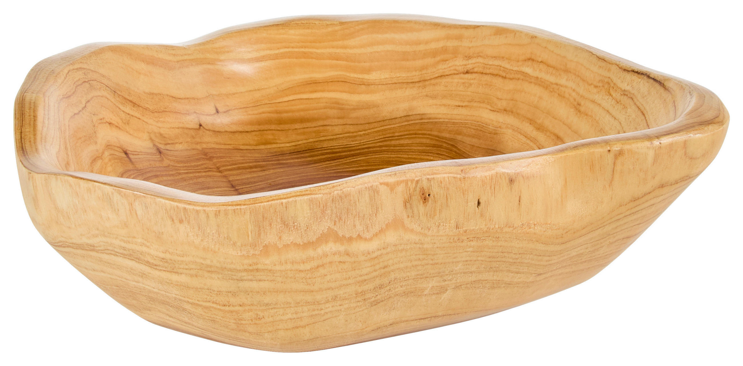 Ambia Home Dekoschale Hellbraun 25x9x29 cm