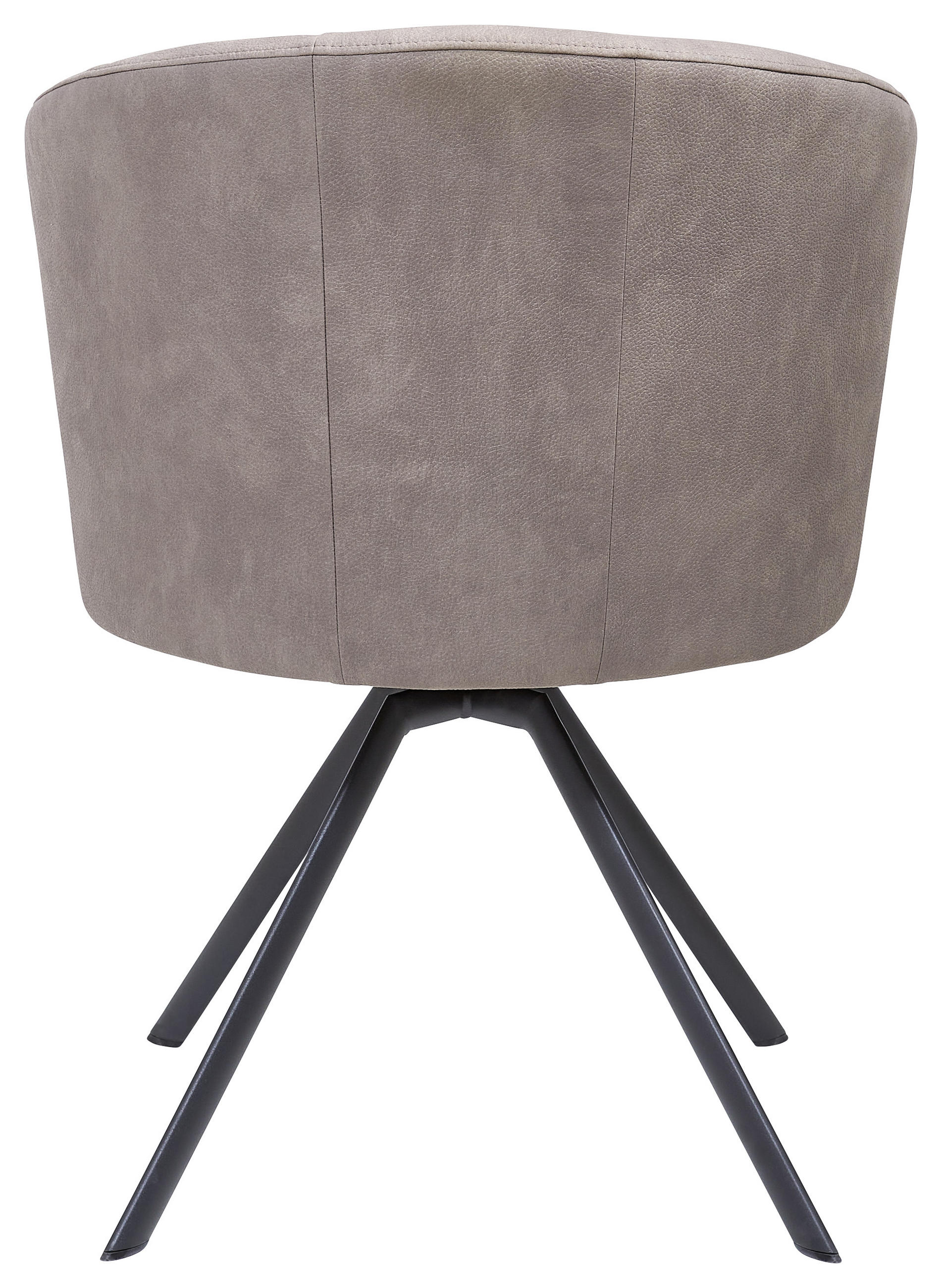 STUHL Mikrofaser Anthrazit, Grau  - Anthrazit/Grau, Design, Textil/Metall (62/83/64cm) - Venjakob