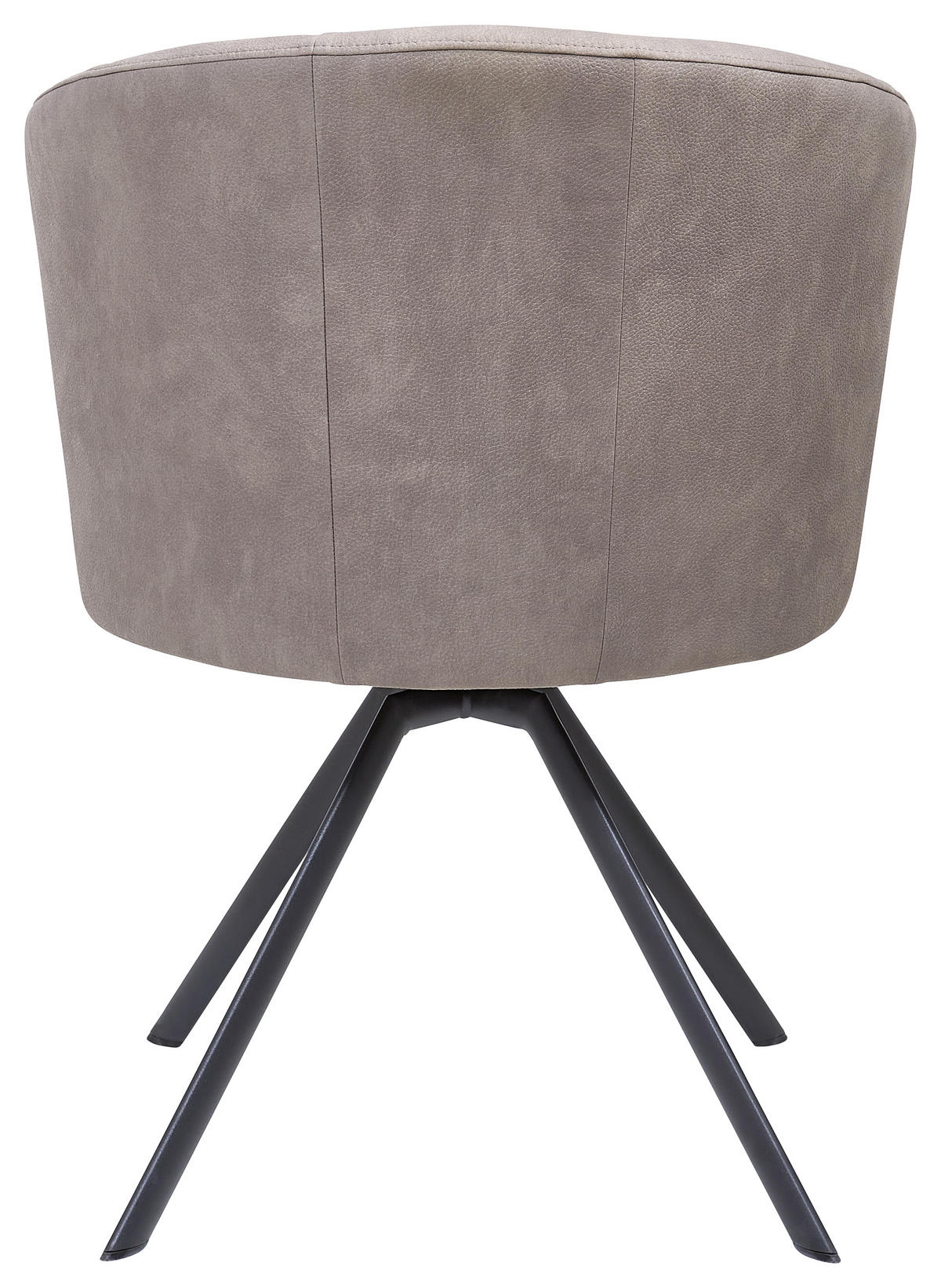 STUHL Mikrofaser Anthrazit, Grau  - Anthrazit/Grau, Design, Textil/Metall (62/83/64cm) - Venjakob