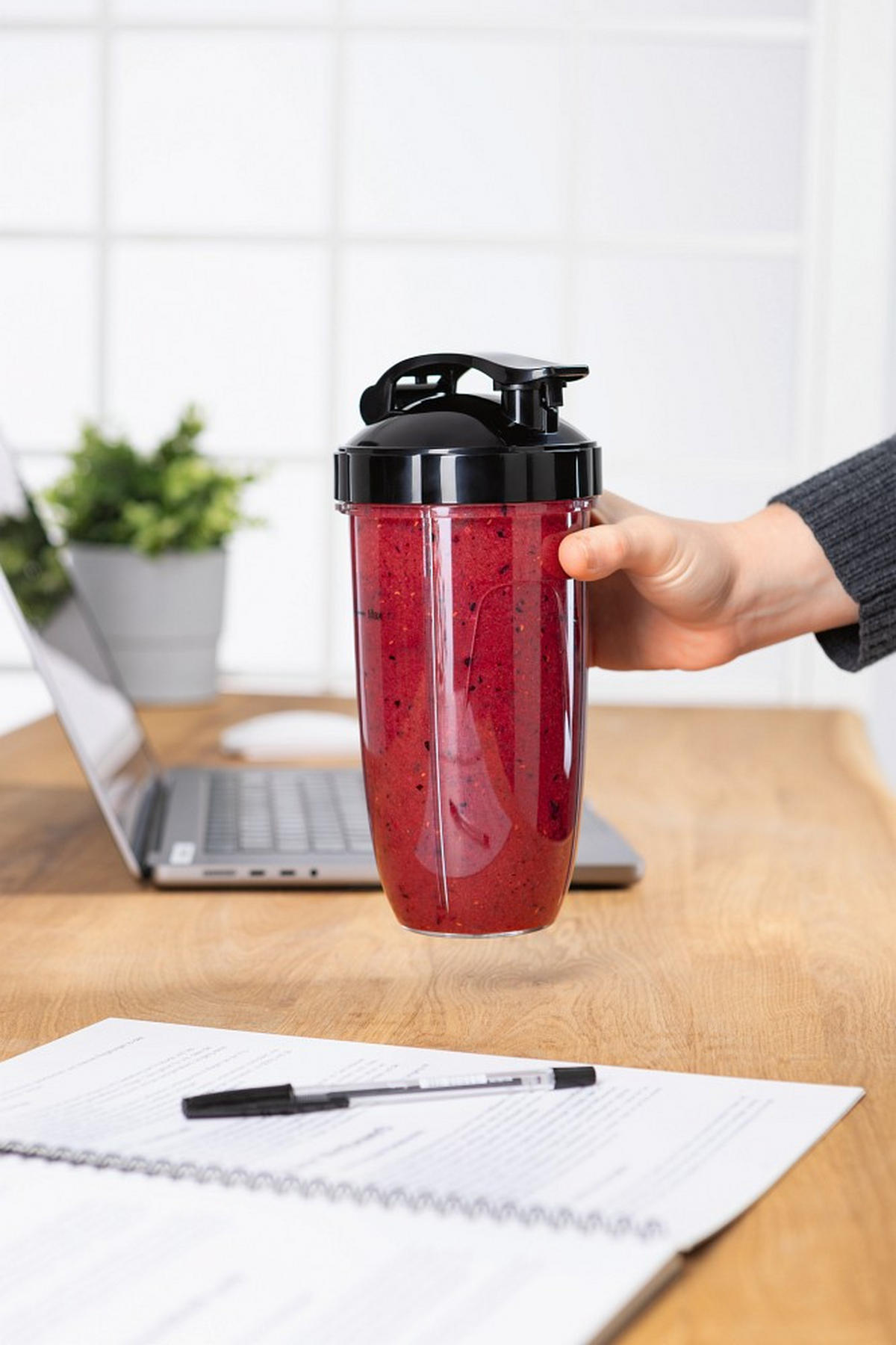 STANDMIXER GOURMETmaxx  - Transparent/Schwarz, Basics, Kunststoff/Metall (25,7/15,2/23,5cm) - GOURMETMAXX