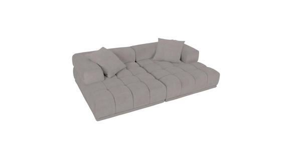 SOFAELEMENT  in Flachgewebe Greige  - Greige/Schwarz, KONVENTIONELL, Kunststoff/Textil (125/66/155cm) - Carryhome