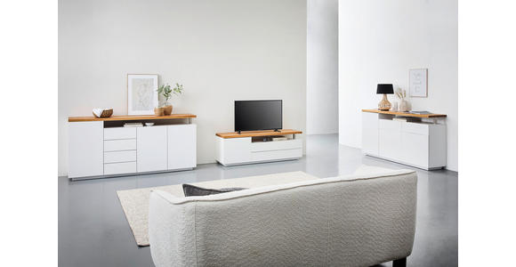 SIDEBOARD 170/92/41,5 cm - Eichefarben/Weiß, KONVENTIONELL, Holz/Holzwerkstoff (170/92/41,5cm) - Novel