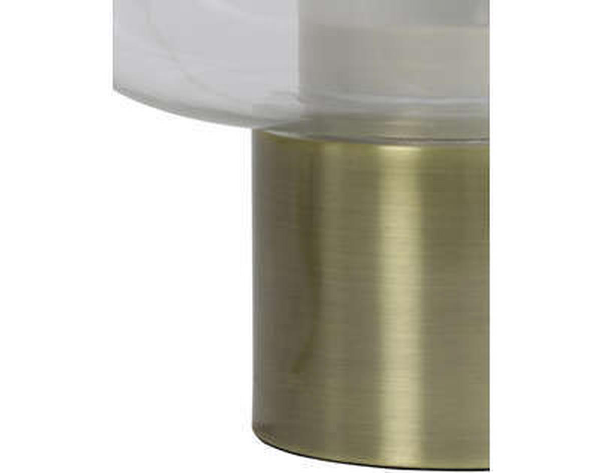 TISCHLEUCHTE 29,5/33,5 cm   - Klar/Bronzefarben, Trend, Glas/Metall (29,5/33,5cm) - Light & Living