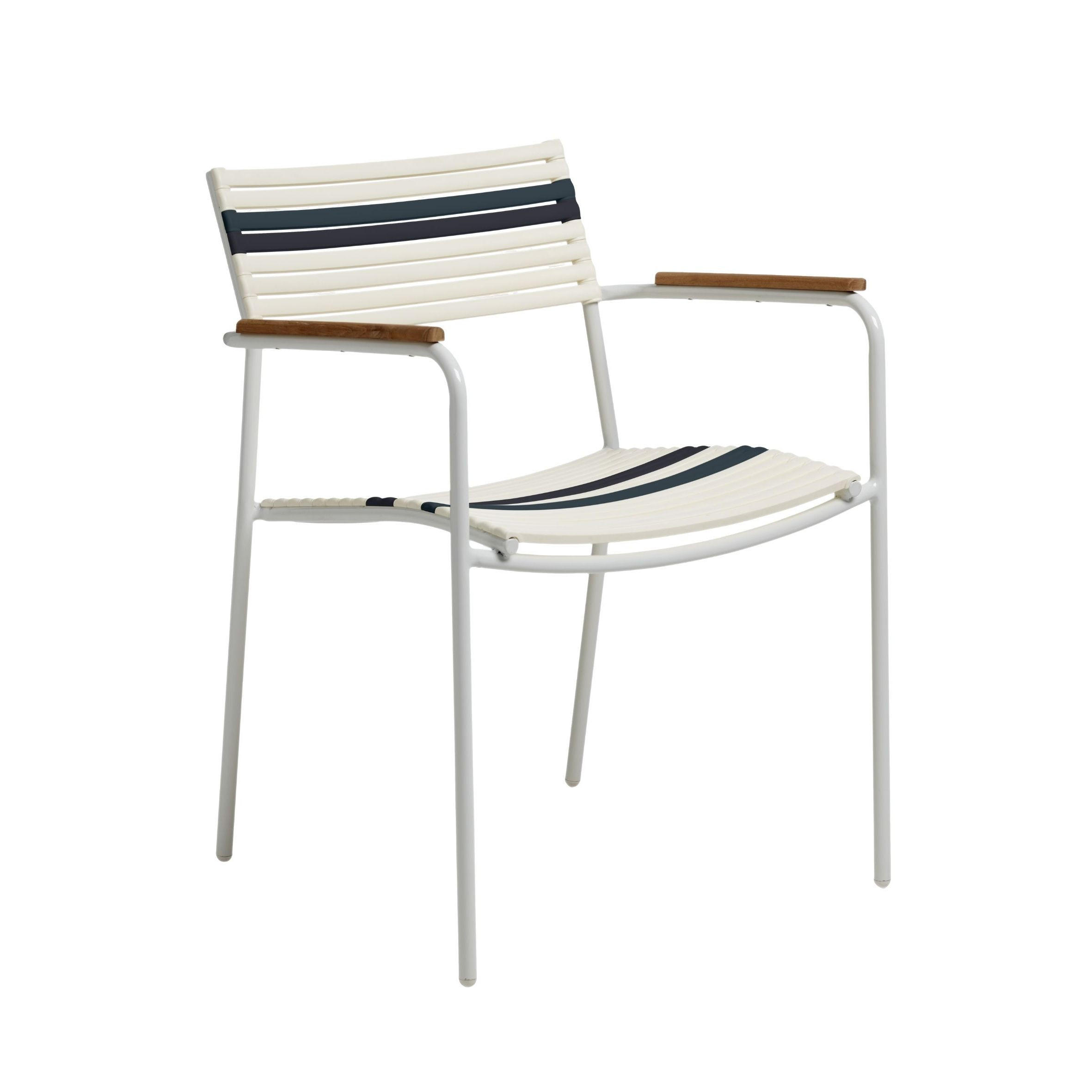 Gardenson Gartenstuhl Natur, Weiß 84x58x60 cm