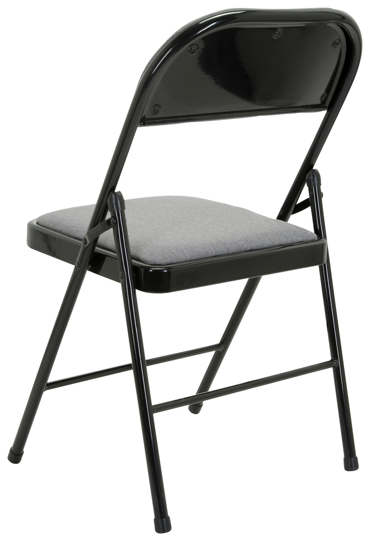 KLAPPSTUHL in Metall, Textil Schwarz, Hellgrau  - Hellgrau/Schwarz, Basics, Textil/Metall (44/80/49cm) - MID.YOU
