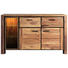 SIDEBOARD Sheesham massiv Natur Sheeshamfarben - Sheeshamfarben/Naturfarben, LIFESTYLE, Glas/Holz (150/90/45cm) - Landscape
