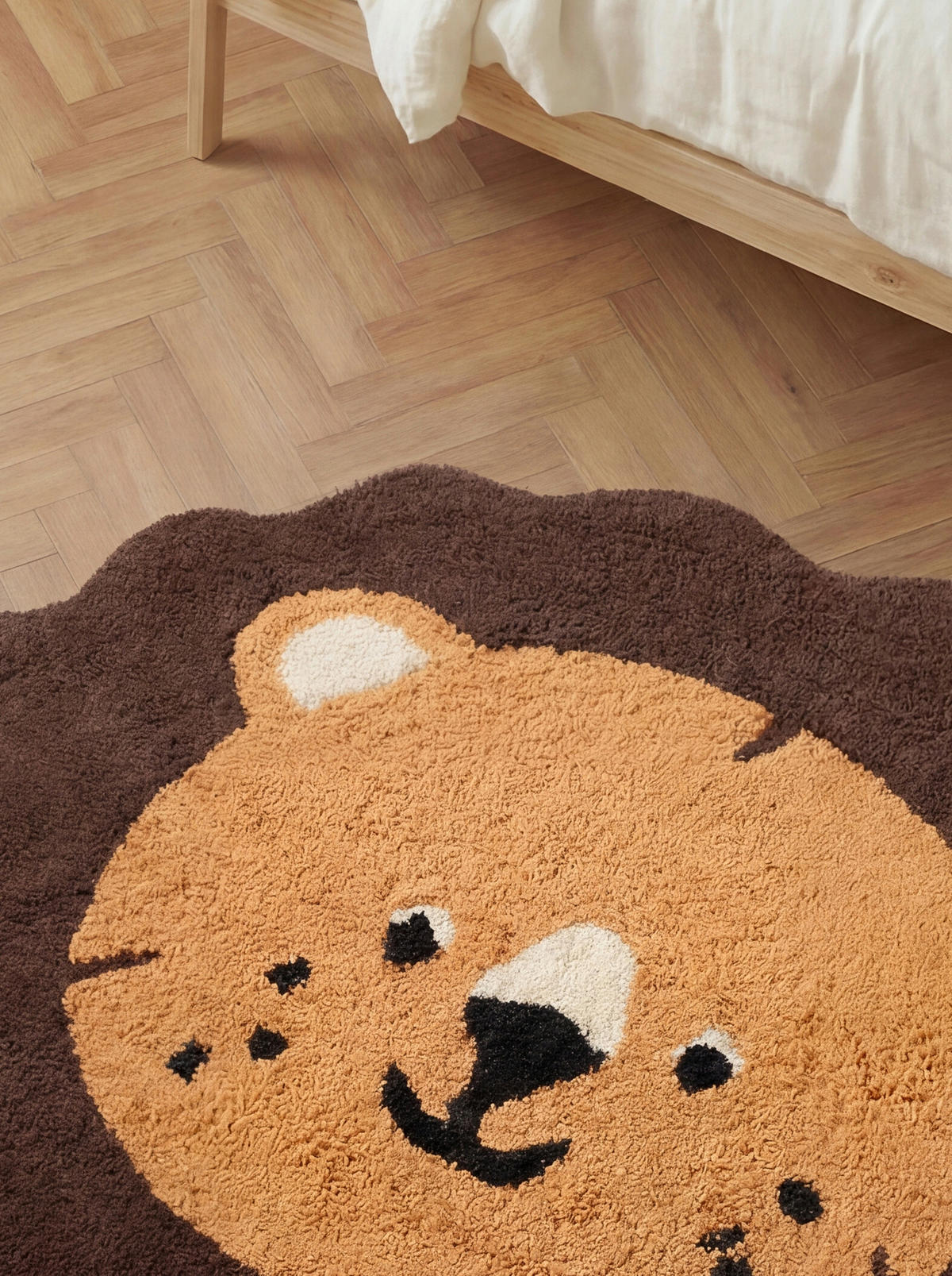 KINDERTEPPICH 112/120 cm Snuggle Lea Tier  - Dunkelgelb/Braun, Basics, Kunststoff/Textil (112/120cm) - Hanse Home