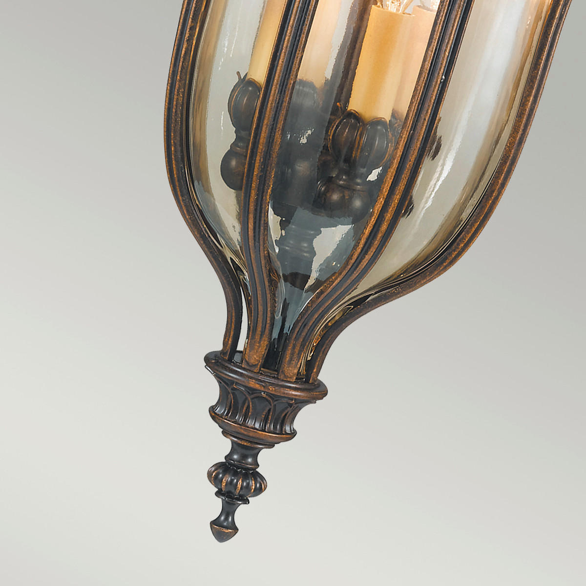 ZUNANJA VISEČA SVETILKA  Elstead Baton Rouge      33/78.5 cm       - temno rjava, Konvencionalno, kovina/steklo (33/78.5cm) - Elstead Lighting