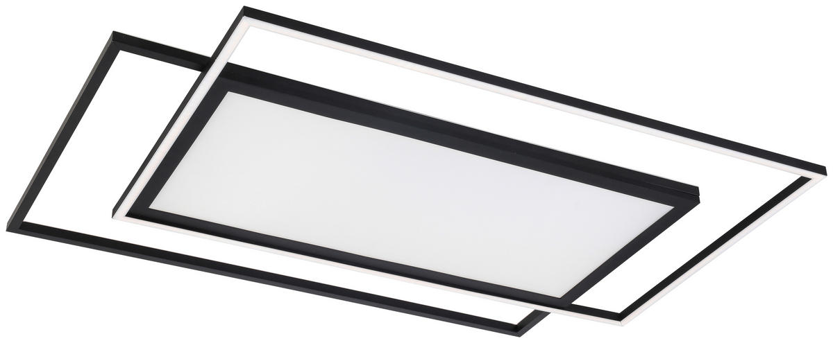 LED-PANEEL 80,8/52,8/6 cm  - Schwarz, Trend, Kunststoff/Metall (80,8/52,8/6cm) - Novel