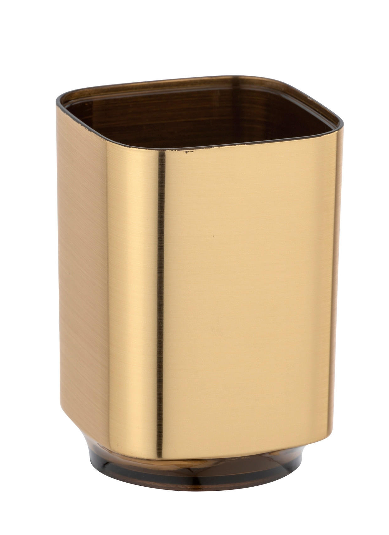 FOGKEFETARTÓ POHÁR műanyag  - aranyszínű, Basics, műanyag (7/10/7cm) - Wenko