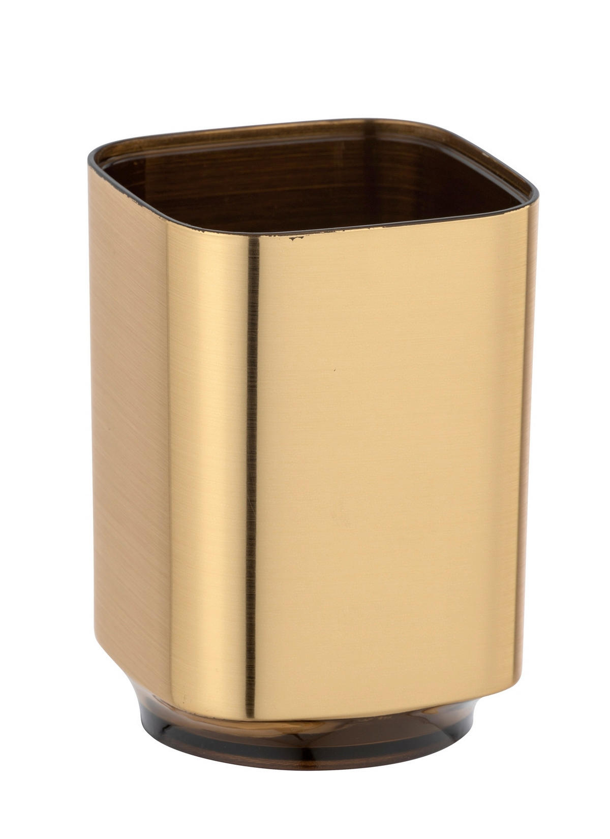 FOGKEFETARTÓ POHÁR műanyag  - aranyszínű, Basics, műanyag (7/10/7cm) - Wenko