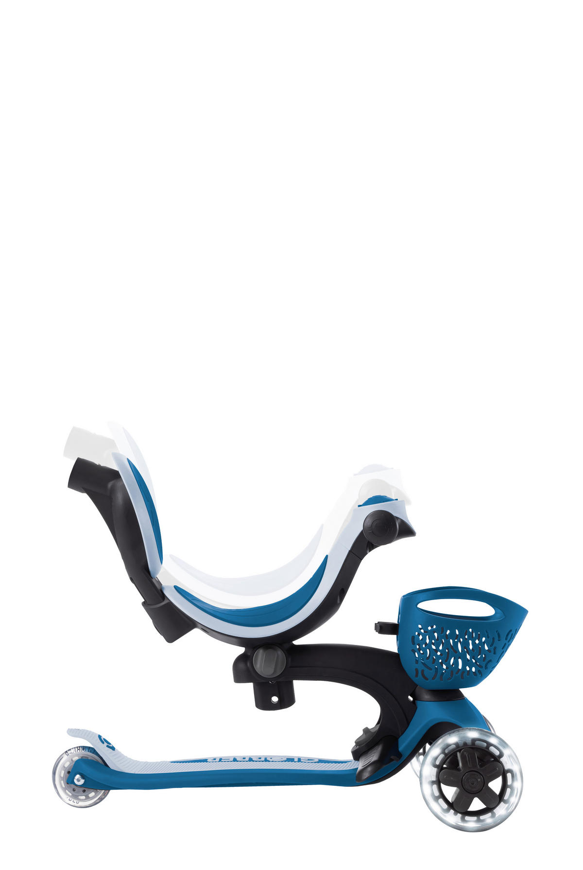 LAUFRAD GO-UP BABY 360 LIGHT 3IN1  - Petrol/Hellblau, LIFESTYLE, Kunststoff/Metall (75/29,5/102,5cm) - GLOBBER