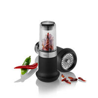 GEWÜRZMÜHLE 6,2/15 cm   - Edelstahlfarben/Transparent, Design, Kunststoff/Metall (6,2/15cm) - Gefu