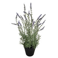 KUNSTPFLANZE 48 cm  - Lila/Schwarz, Basics, Kunststoff/Metall (48cm) - Ambia Home