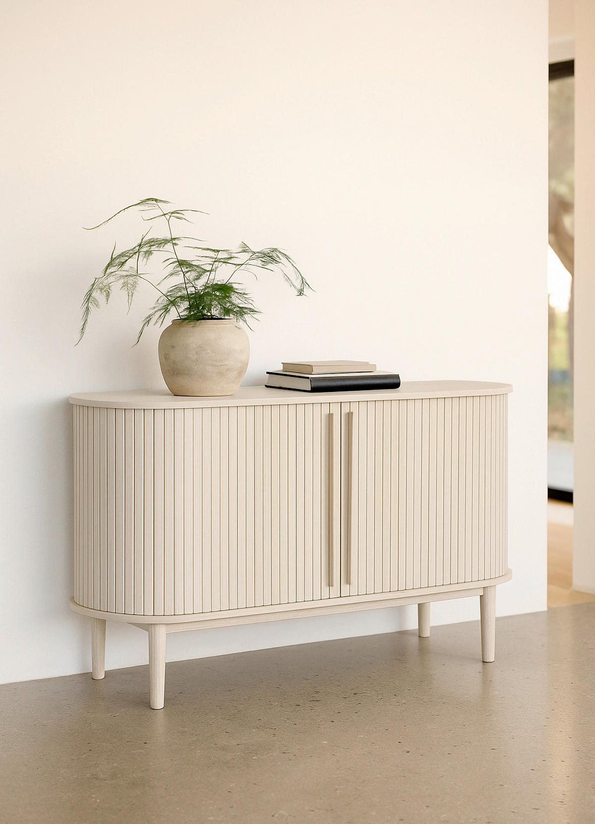 SIDEBOARD Weiß  140/76/45 cm  - Weiß, Design, Holz/Holzwerkstoff (140/76/45cm) - Lomoco