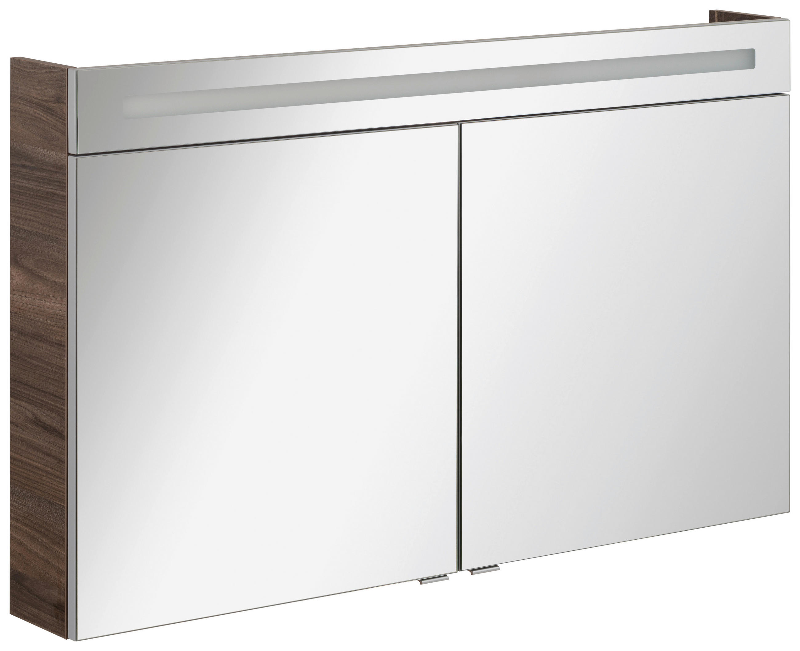 SPIEGELSCHRANK Ulmefarben - Ulmefarben/Alufarben, MODERN, Glas/Holzwerkstoff (120/71/16cm) - MID.YOU