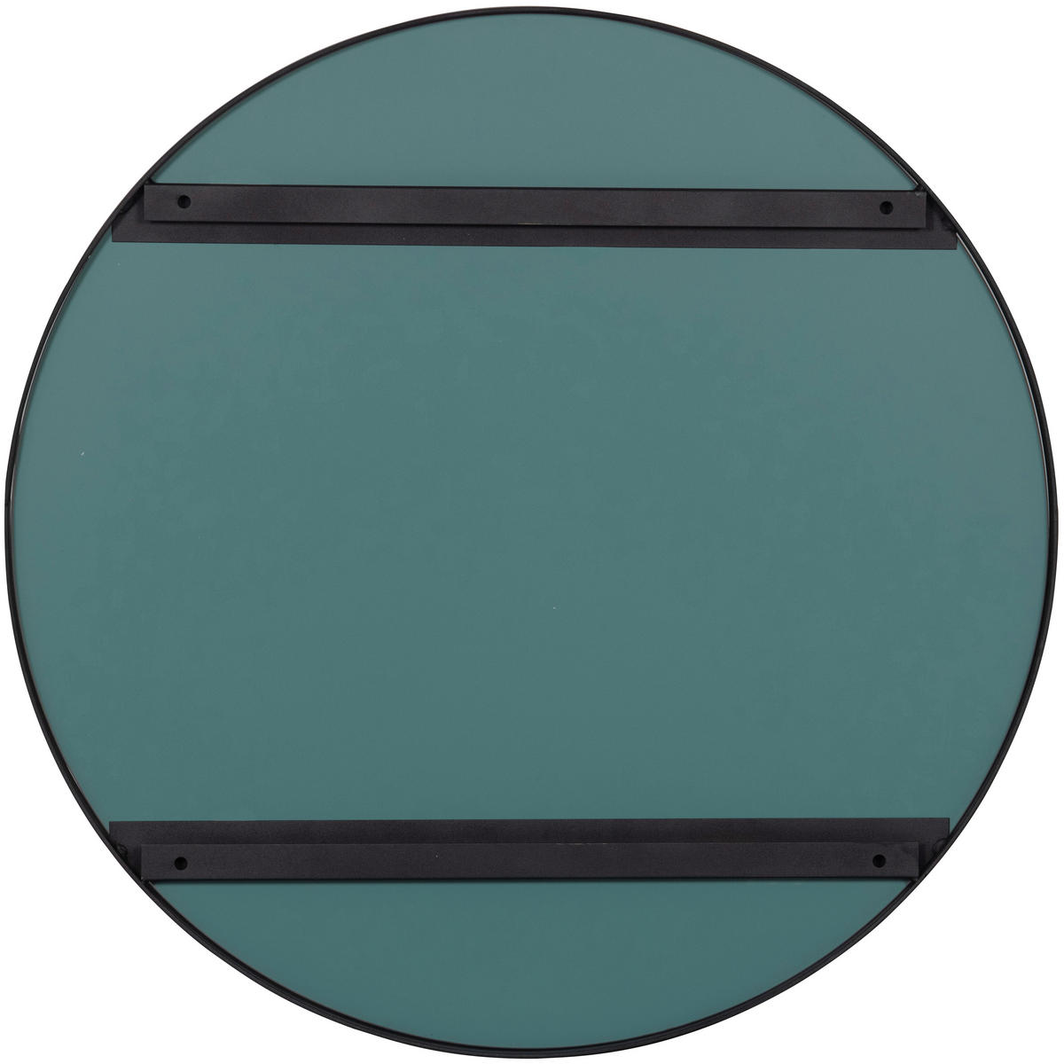 WANDSPIEGEL 80/80/5 cm    in rund  - Schwarz, Basics, Metall (80/80/5cm) - Livetastic