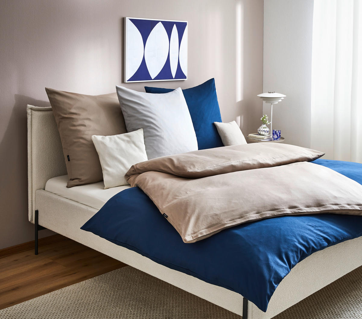 BETTWÄSCHE Satin 135/200 cm  - Grau, MODERN, Textil (135/200cm) - Novel